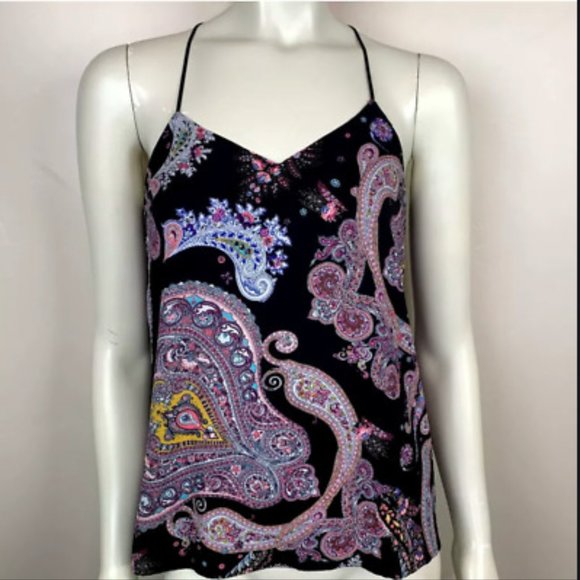 Express Tops - Donated - Beautiful reversible paisley tankExpress